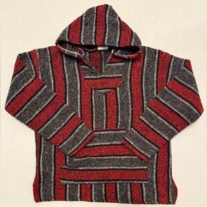 Frank’s Textiles Baja Hoodie Red Black Size M
